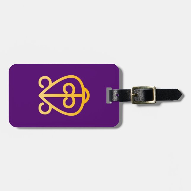 Adinkra (Love) Luggage Tag (Front Horizontal)