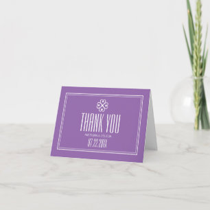 Adinkra Nyame Dua Symbol Lavender Thank You Card