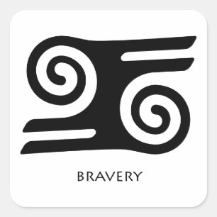 Adinkra Sticker – Kwatakye Atiko (Bravery & Valor)