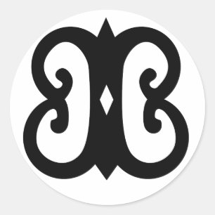 Adinkra stickers: Hye Won Hye Classic Round Sticker