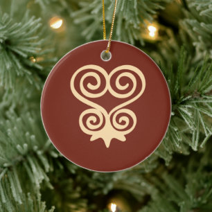 Adinkra Symbol (Sankofa) Ceramic Tree Decoration