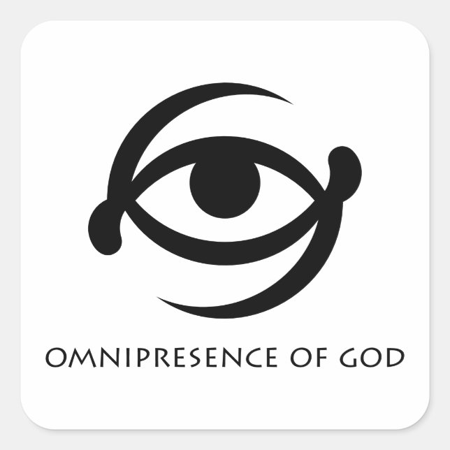 Adinkra Symbol sticker Onyakopon Aniwa-Divine Eye  (Front)