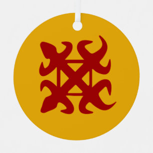 Adinkra Symbol (Unity) Metal Tree Decoration