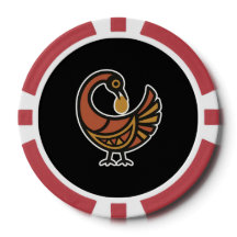 Adinkra Symbols Heritage Poker Chips