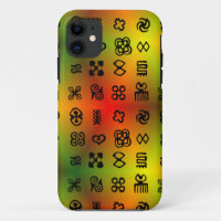 Adinkra Symbols With African Colours