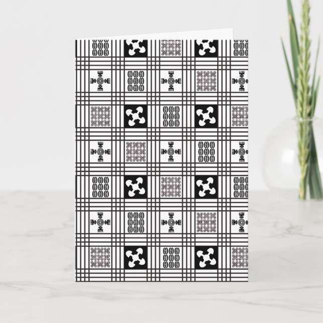 Adinkra West African textile Thank You Card (Front)