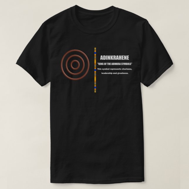Adinkrahene Adinkra African Ghana symbols illustra T-Shirt (Design Front)