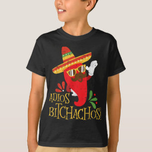 Adios Achos Cinco De Mayo Mexican Chilli Peppers T-Shirt