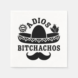 Adios Beaches Funny Quote Napkin