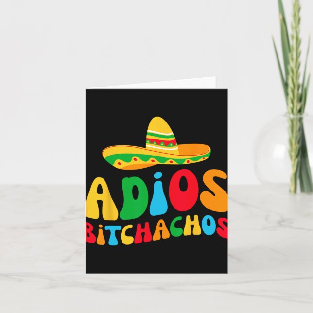 Adios Bichachos Bride Squad My Final Fiesta Bachel Card (Front)