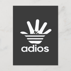 adios holiday postcard