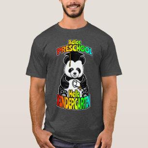 Adios Preschool Hello Kindergarten Funny Happy Pan T-Shirt
