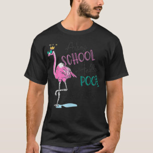 Adios School Hello Pool Flamingo HVAC Tech Life Te T-Shirt