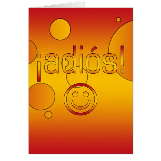 ¡Adiós! Spain Flag Colours Pop Art Card
