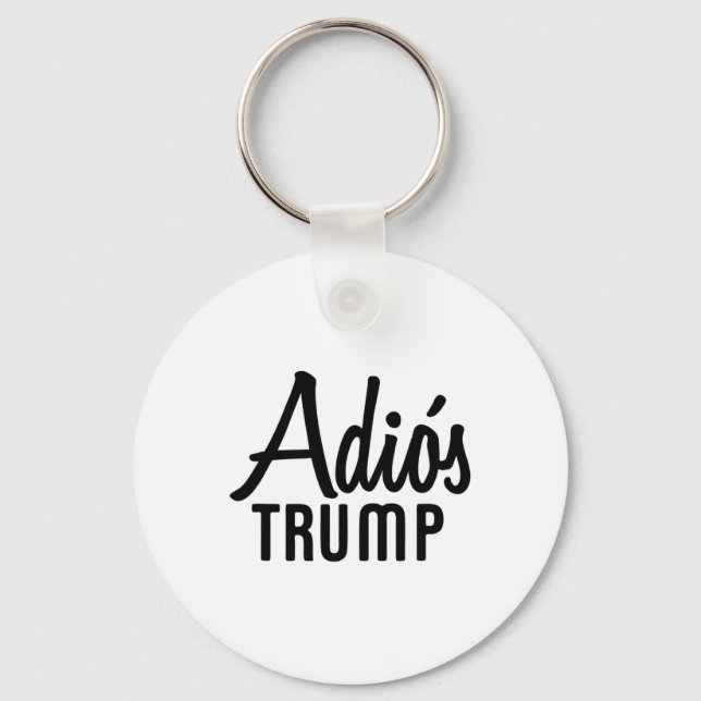 Adios Trump Democrat Us Election  Key Ring (Front)