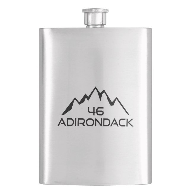 Adirondack 46 Mountains Hip Flask (Front)