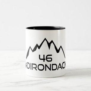 Adirondack 46 Mountains Two-Tone Coffee Mug