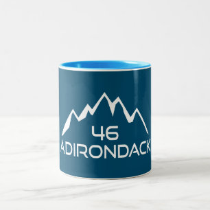 Adirondack 46 Mountains Two-Tone Coffee Mug