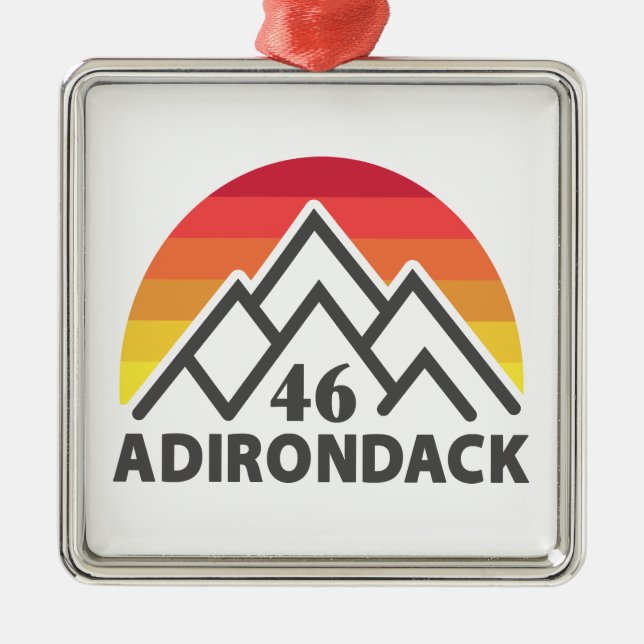 Adirondack 46 Rainbow Metal Tree Decoration (Front)