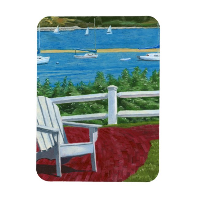Adirondack Chair Painting Magnet (Vertical)