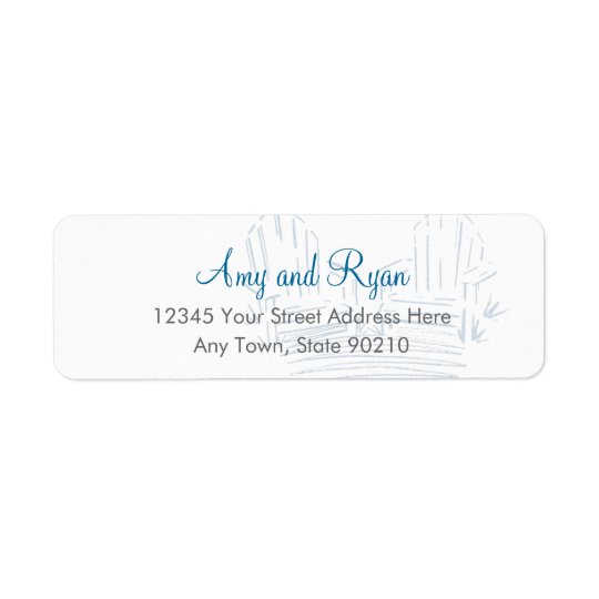 Adirondack Chair Return Address Label