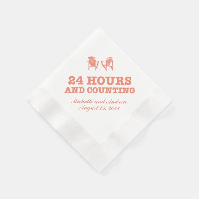 Adirondack Chairs | 24 Hours and Counting Napkin (Corner)