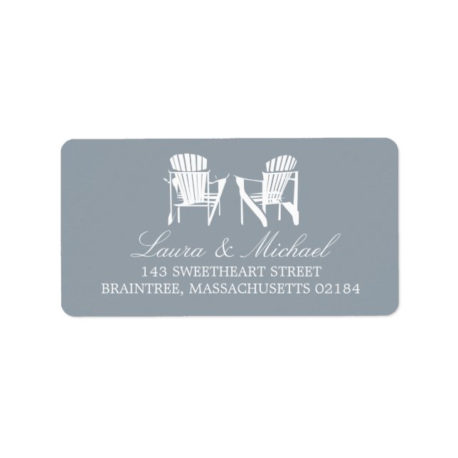 Adirondack Chairs | Address Label (Front)