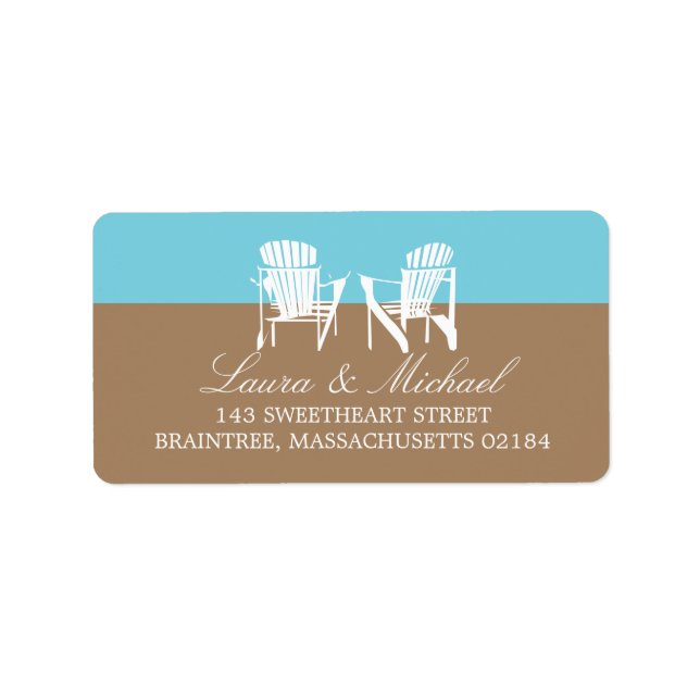 Adirondack Chairs | Address Label (Front)