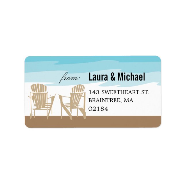Adirondack Chairs | Address Label (Front)