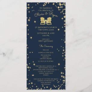 Adirondack Chairs and Starry Sky Navy Blue Programme