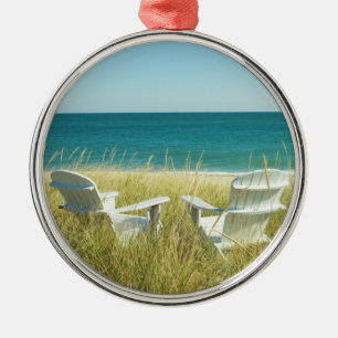 Adirondack Chairs in the Dunes Metal Tree Decoration