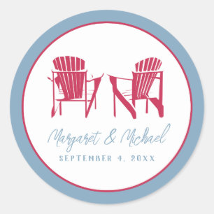 Adirondack Chairs Sticker - Personalised