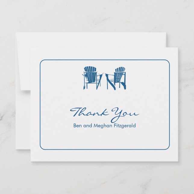 Adirondack Chairs Thank You Card (Front)