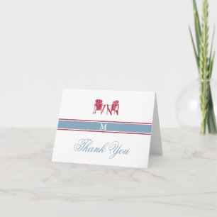 Adirondack Chairs Thank You Note Card