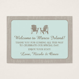 Adirondack Chairs   Wedding Favour Tag