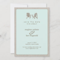 Adirondack Chairs Wedding Save the Date