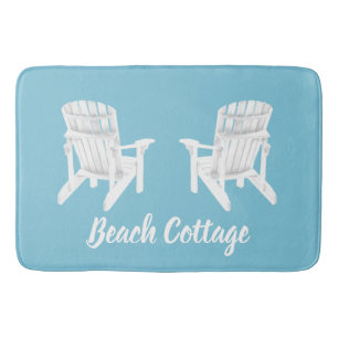Adirondack Chairs Your Colour and Text Bath Mat