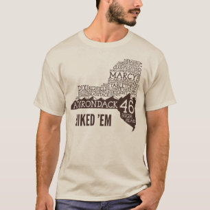 Adirondack High Peaks Hiked T-Shirt (Brown Logo)