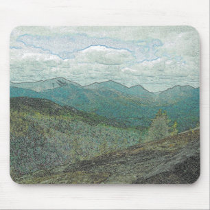 Adirondack Mountain Peaks Panorama Mouse Mat