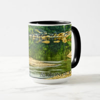 Adirondack Mountain Stream Reflections. - Photo