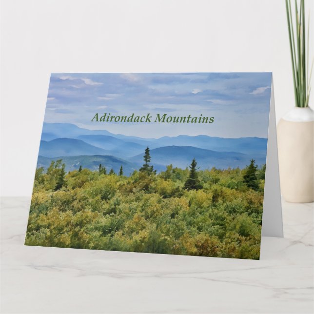 Adirondack Mountain View Card (Front)