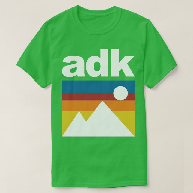 Adirondack Mountains ADK T-Shirt (Design Front)