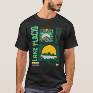 Adirondack Mountains Lake Placid New York Vintage  T-Shirt