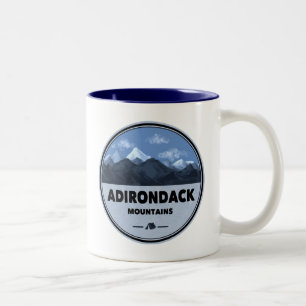 Adirondack Mountains New York Camping Two-Tone Coffee Mug