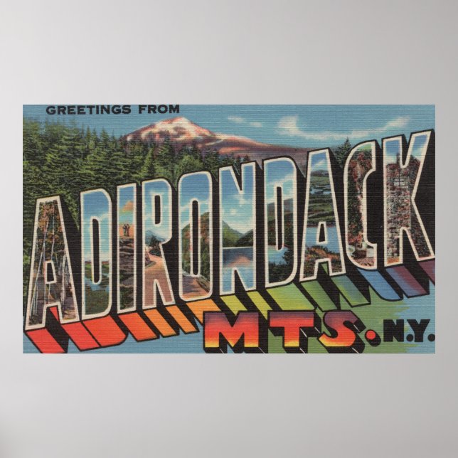 Adirondack Mountains, New York Poster (Front)