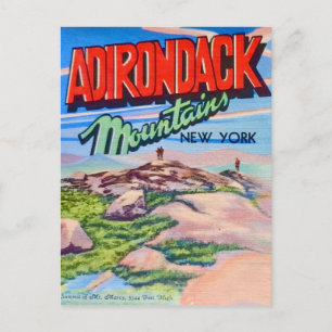 Adirondack Mountains NY Postcard