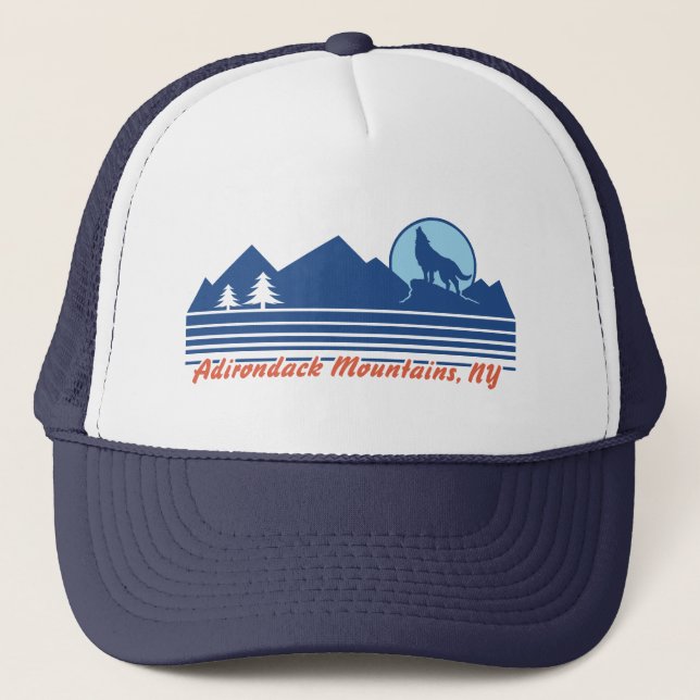 Adirondack Mountains NY Trucker Hat (Front)