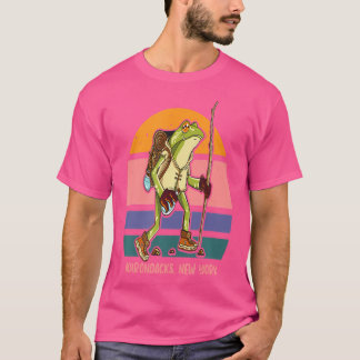 Adirondack Mountains Park Hiking Hiker Frog Adiron T-Shirt