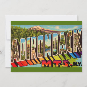Adirondack Mountains Vintage 5x7 Big Postcard