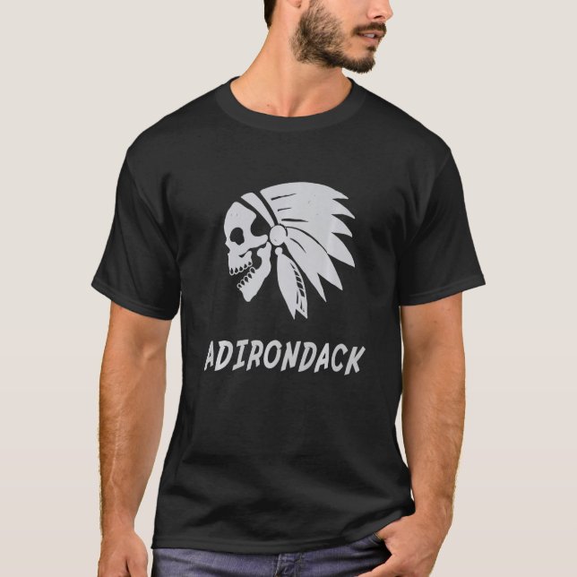 Adirondack Native American IndianBorn Freedom Evil T-Shirt (Front)